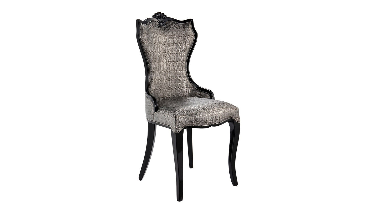 CK-H1384B Silver Black PU Dining Chair (Set of 6)