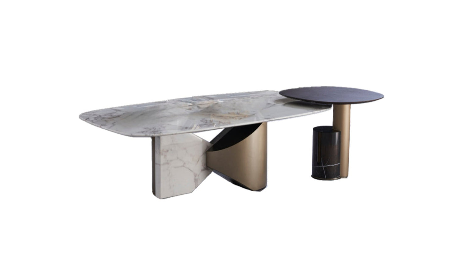 CT-J2263 Faux Marble Coffee Table