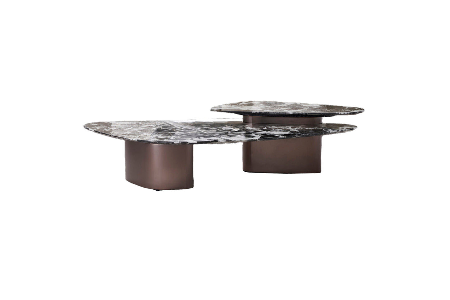 CT-J3132 Faux Marble & Metal Coffee Table