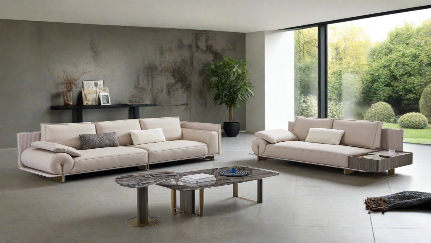 EK-Y1001 Top Grain Leather Extra Long Sofa Collection