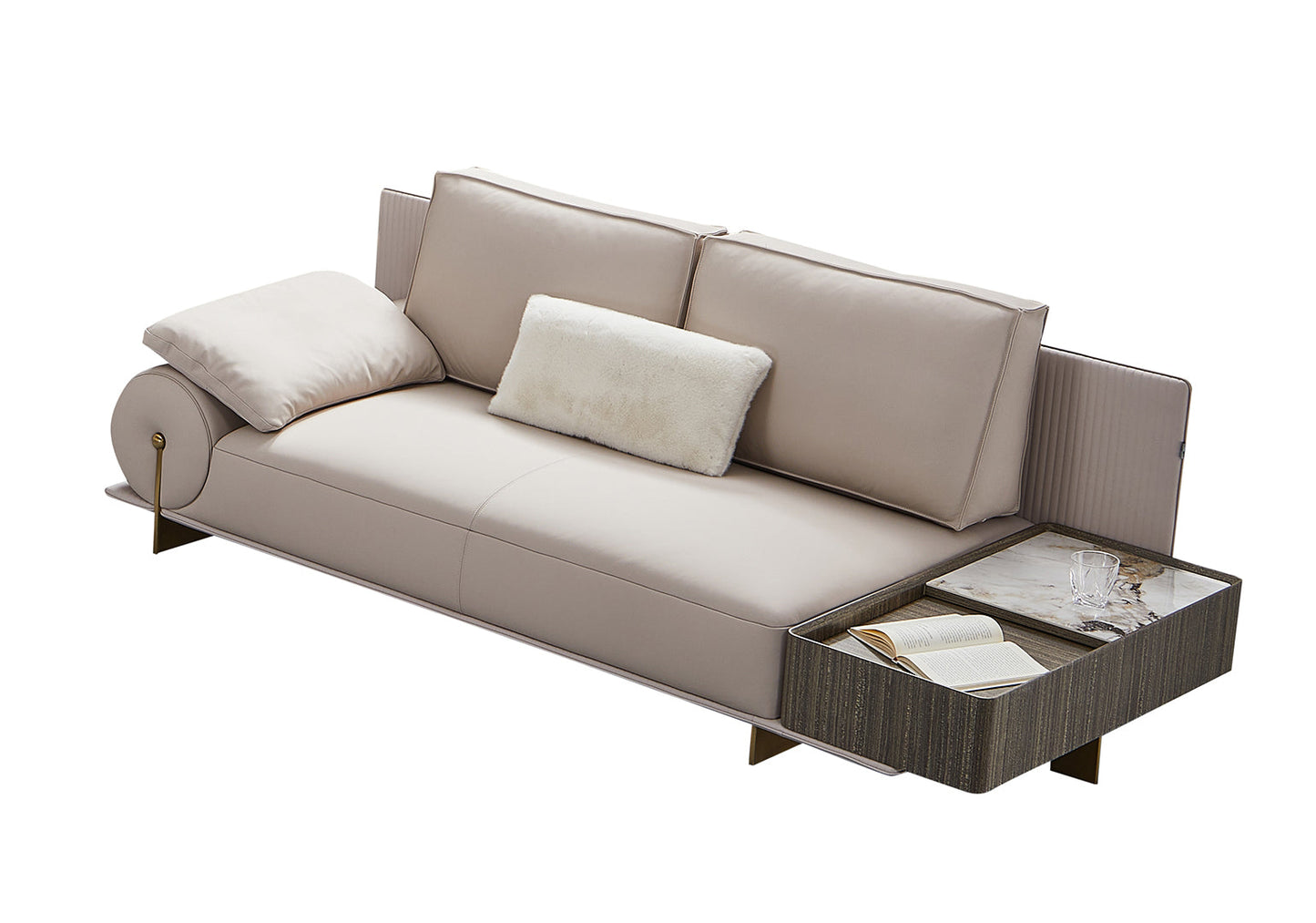 EK-Y1001 Top Grain Leather Extra Long Sofa Collection