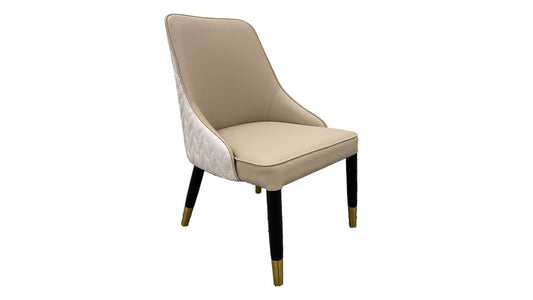 CK-H9901 Light Tan and Ivory Dining Chair (Set of 6)