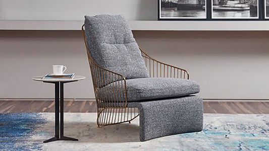 EK-CH25 Fabric Down Filled Accent Chair