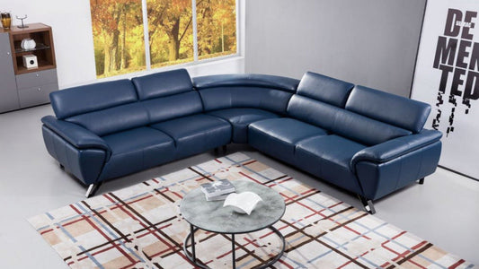 EK-L8002M Italian Top Grain Leather Sectional Sofa Collection