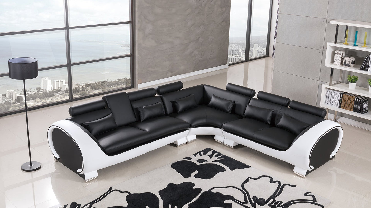 AE-LD801 Leatherette Sectional Sofa Set