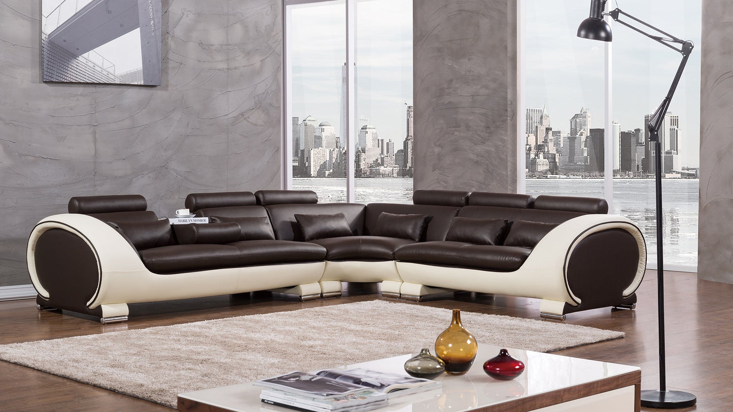 AE-LD801 Leatherette Sectional Sofa Set