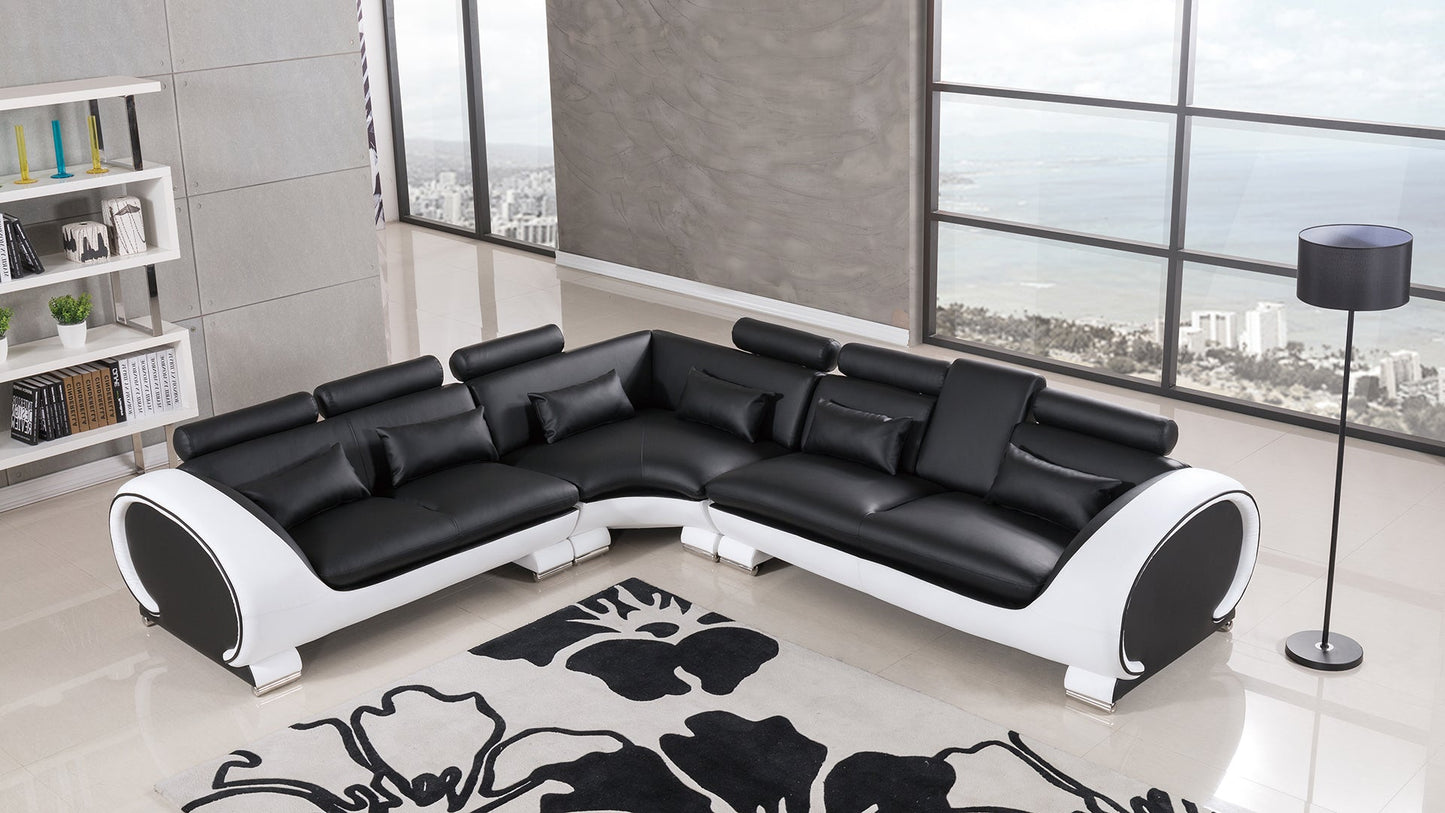 AE-LD801 Leatherette Sectional Sofa Set