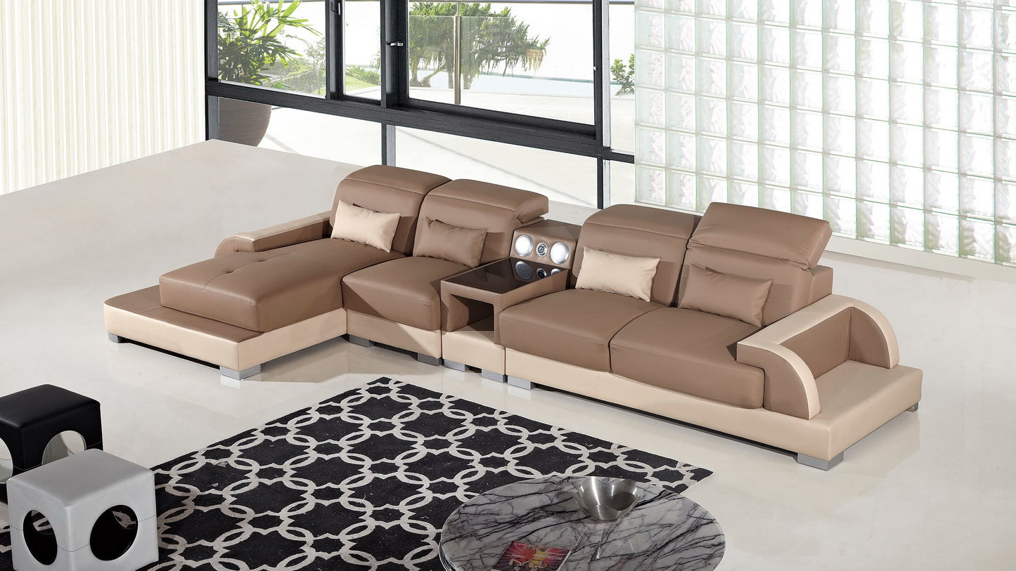 AE-LD812 Leatherette Sectional Sofa Set