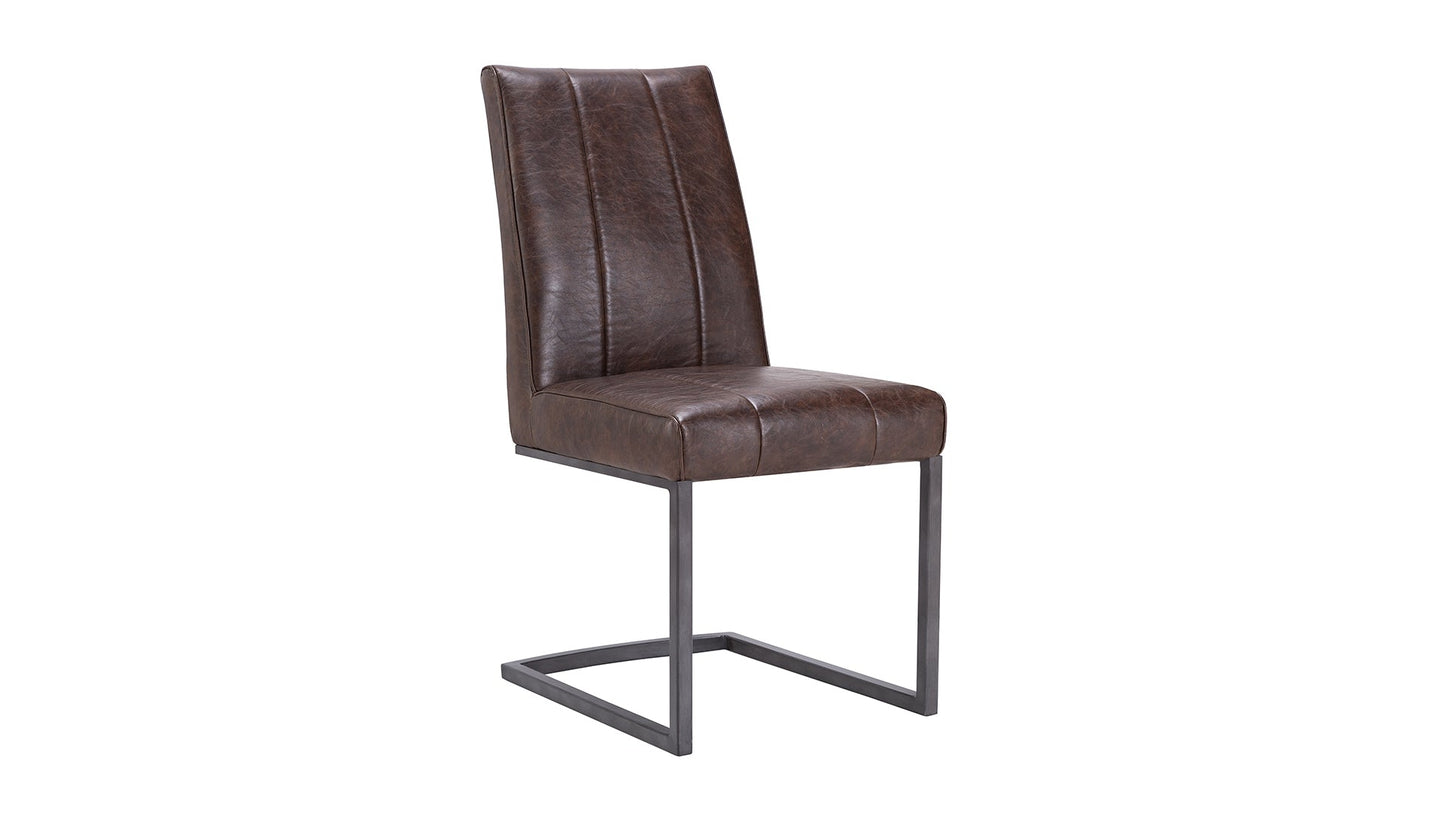 1559A Brown Leatherette Dining Chair (Set of 6)