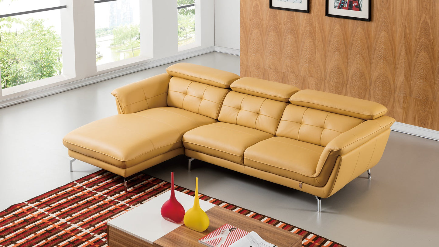 EK-L083 Italian Leather Sectional Sofa Set