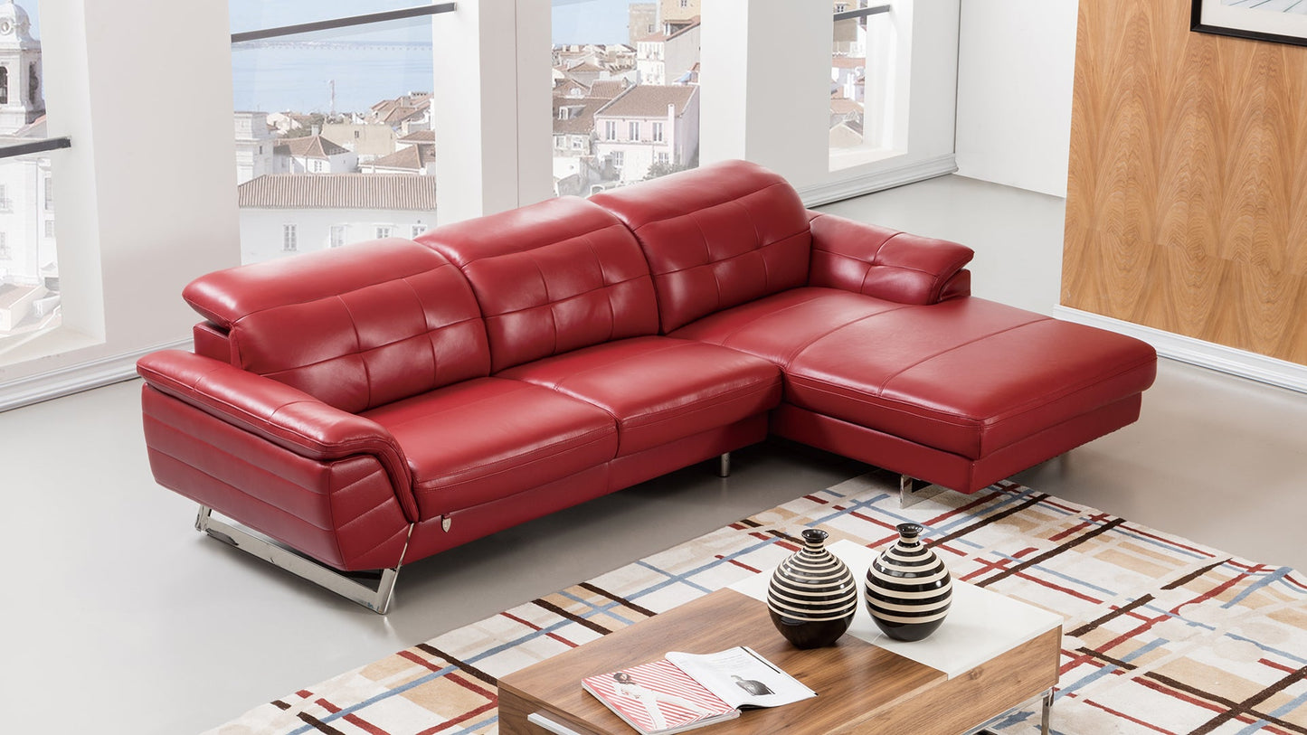 EK-L085 Italian Leather Sectional Sofa Set Collection