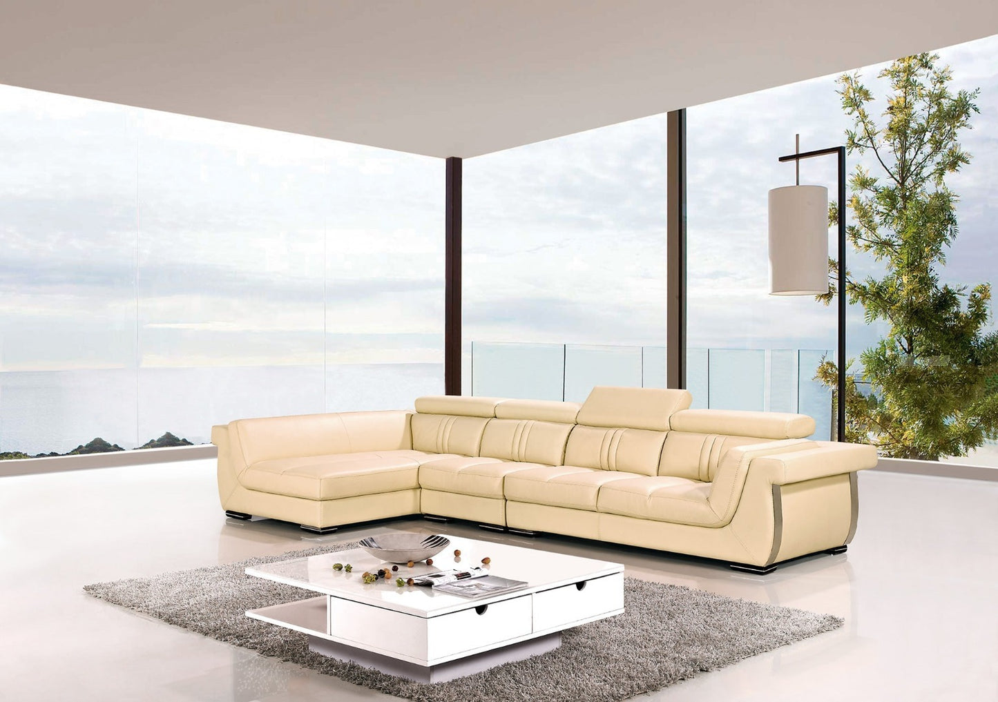 EK-L202 Genuine Leather Sectional Sofa Collection