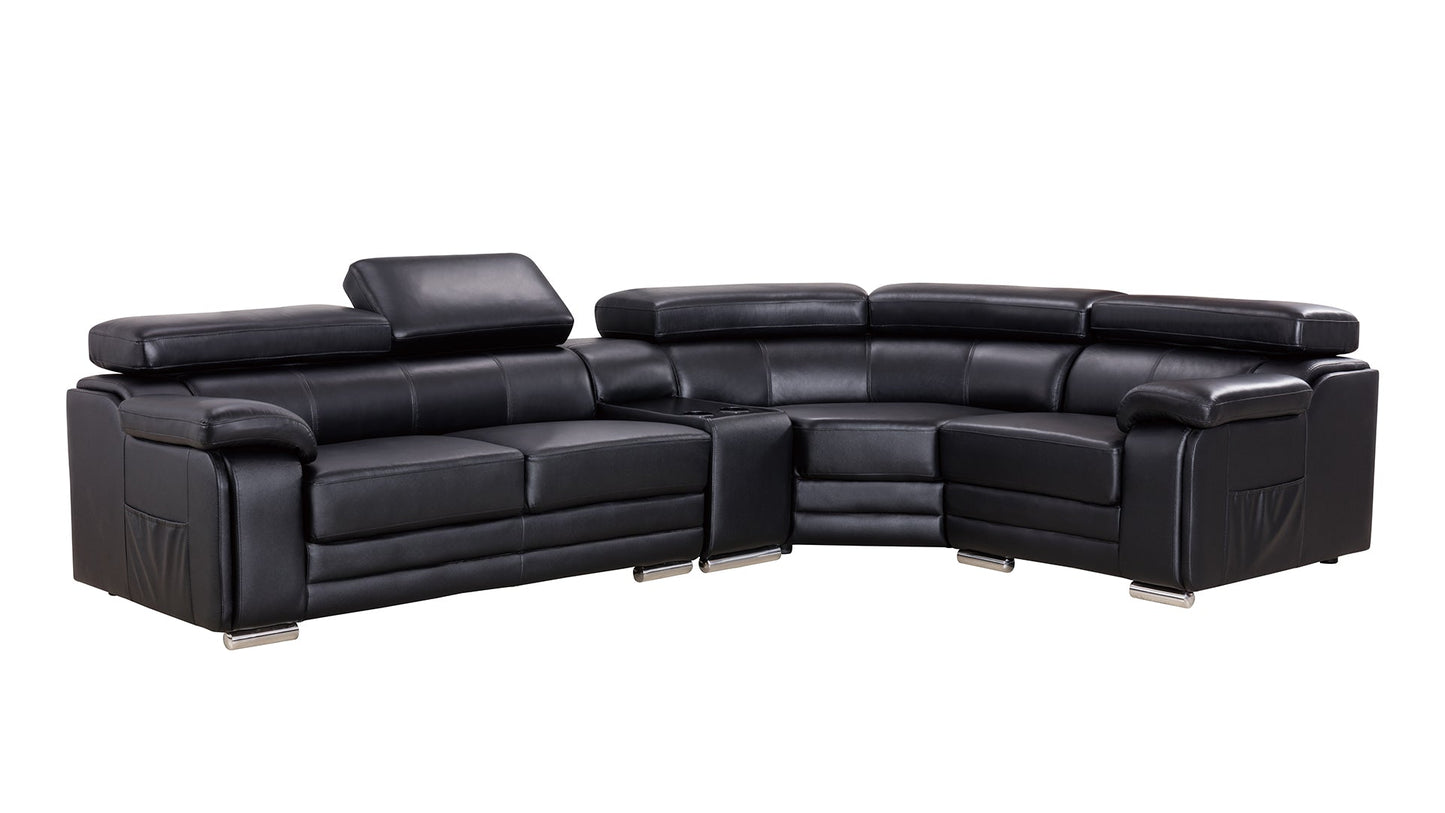 EK-L516 Genuine Leather Sectional Sofa Collection