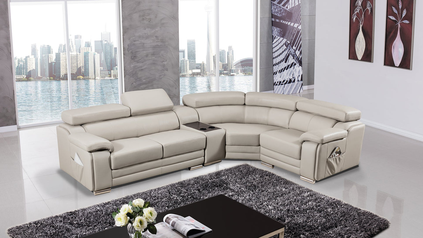 EK-L516 Genuine Leather Sectional Sofa Collection