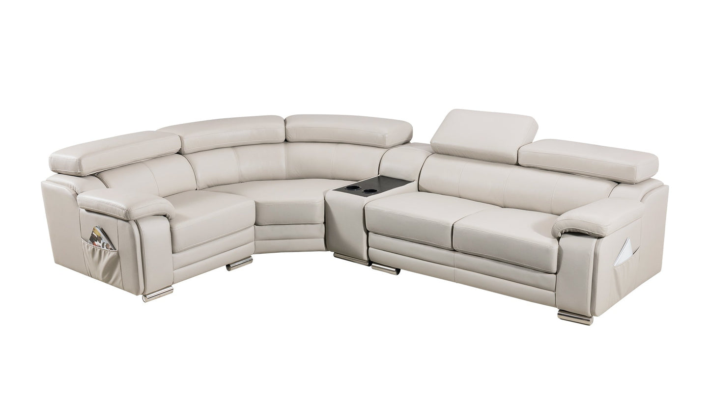 EK-L516 Genuine Leather Sectional Sofa Collection