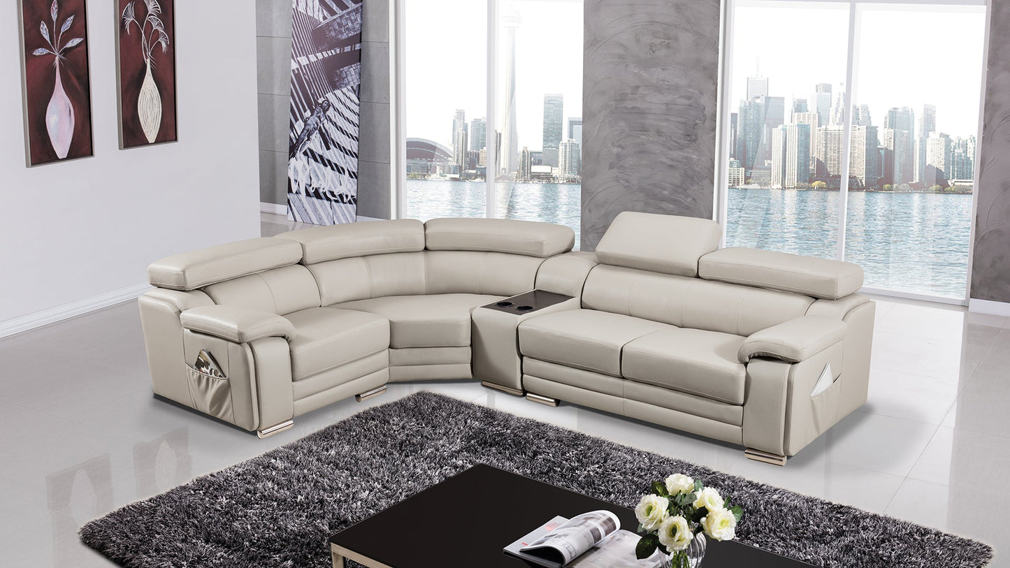 EK-L516 Genuine Leather Sectional Sofa Collection