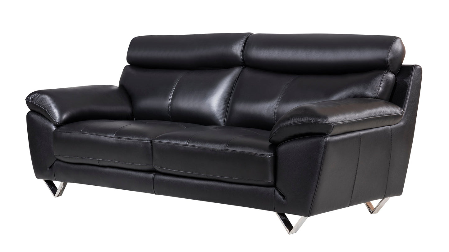 EK078 Italian Leather Sofa Set