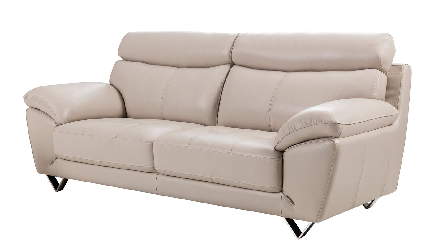 EK078 Italian Leather Sofa Set