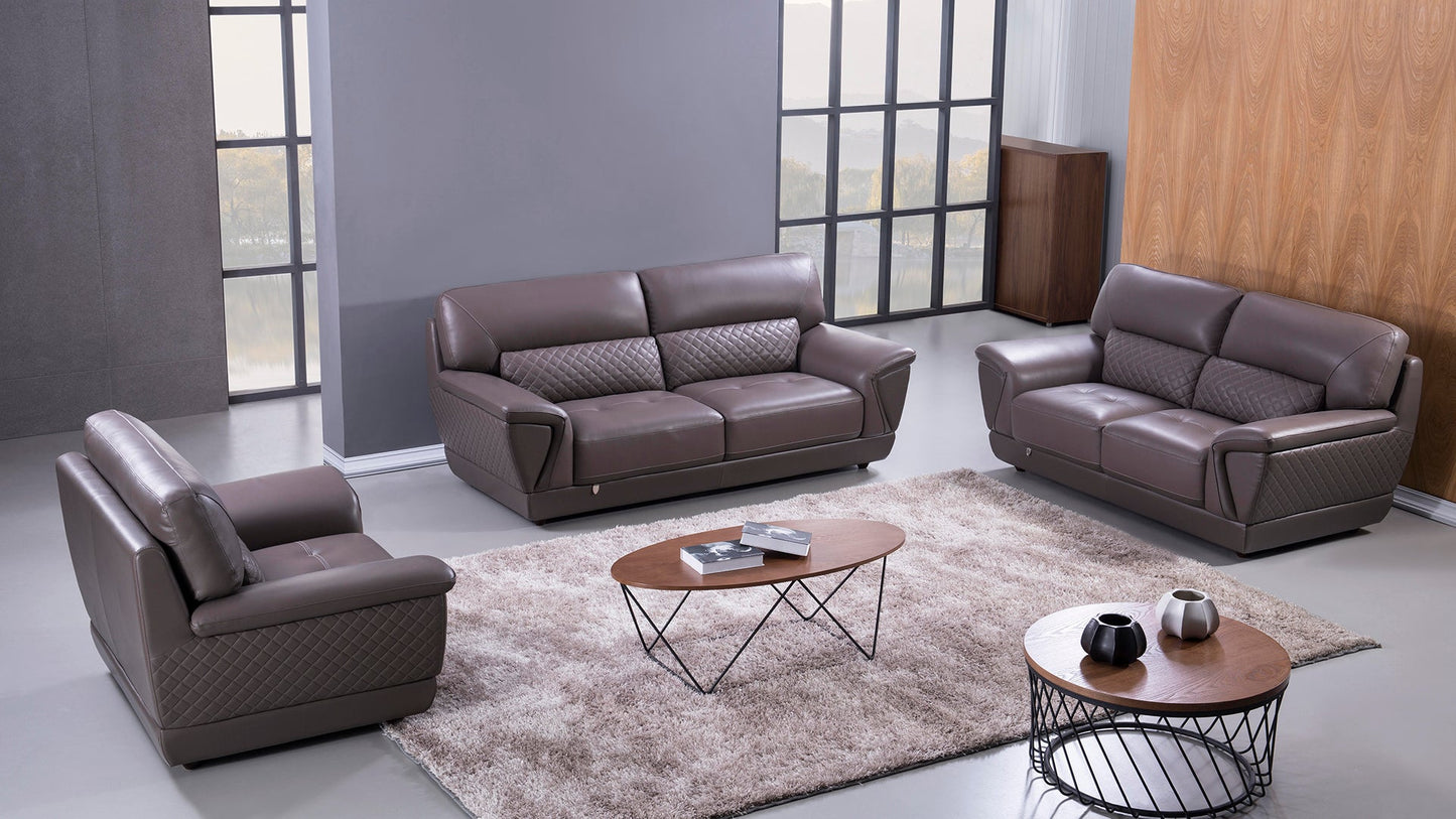 EK099 Ballyvoy Italian Leather Sofa Set