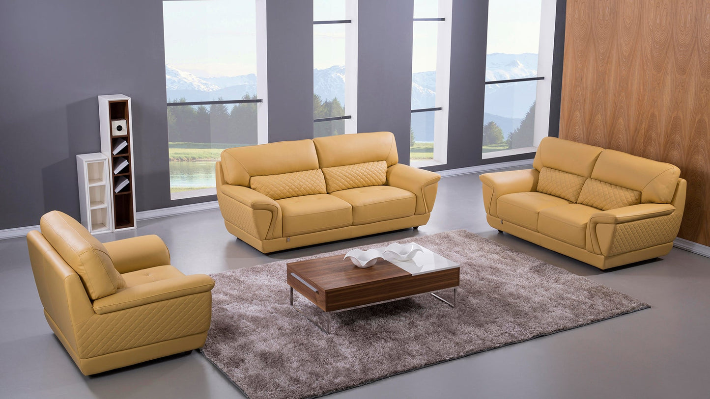 EK099 Ballyvoy Italian Leather Sofa Set