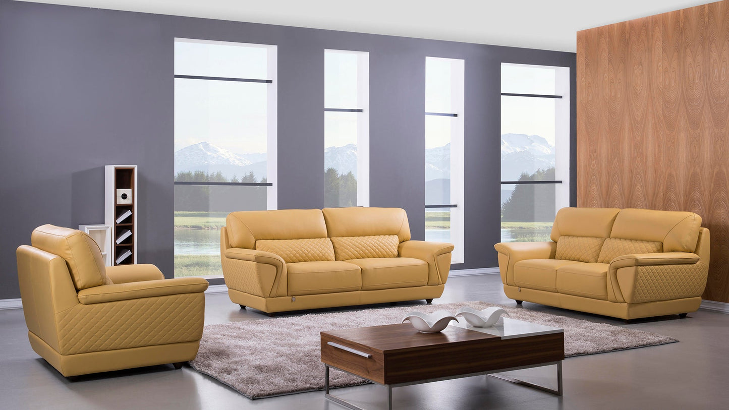 EK099 Ballyvoy Italian Leather Sofa Set