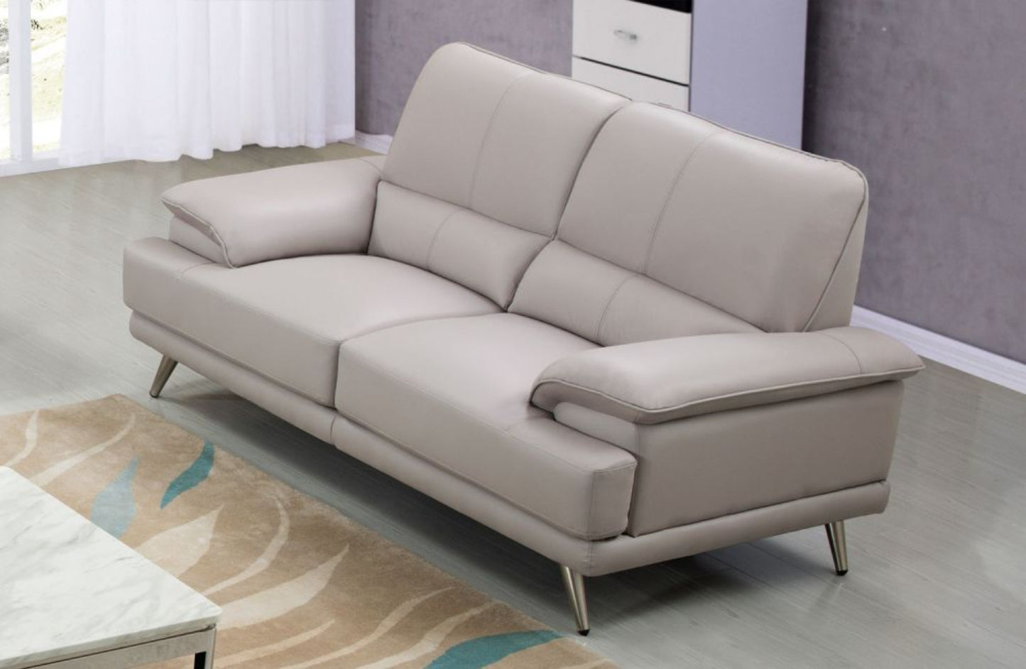 EK523 Hayllar Leather Sofa Set