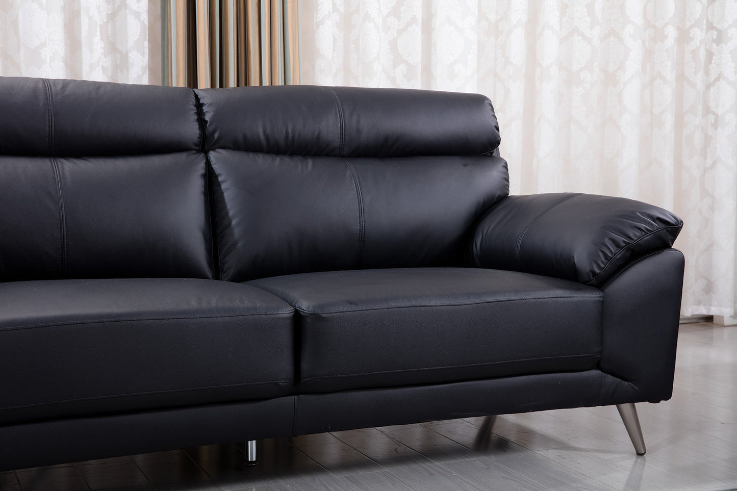 EK528 Linnell Top Grain Leather Sofa Set