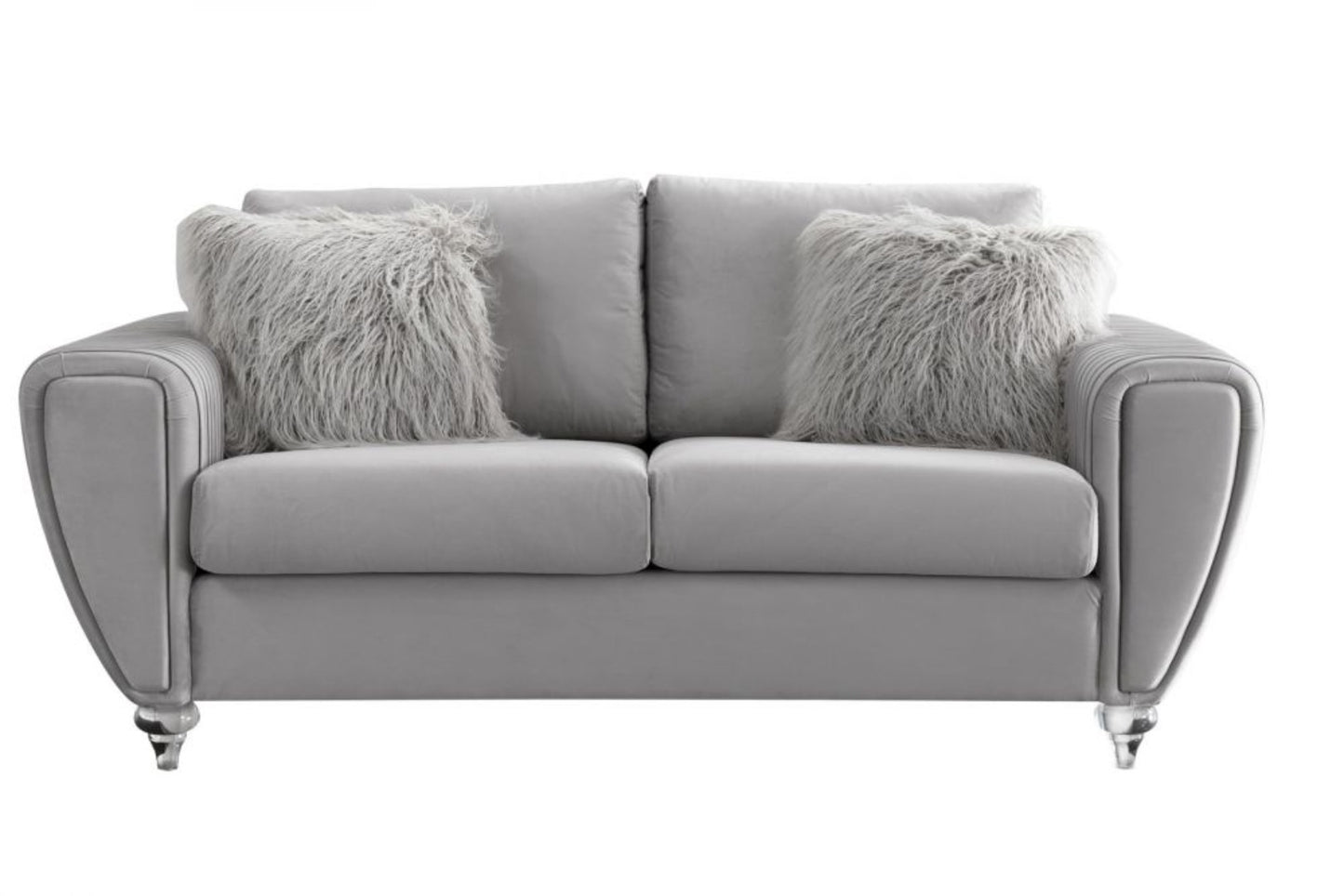 AE3800 Modern Light Gray Top Grade Soft Fabric Sofa Collection