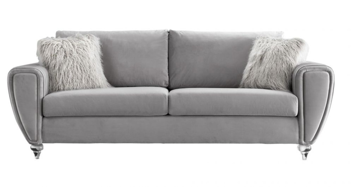 AE3800 Modern Light Gray Top Grade Soft Fabric Sofa Collection