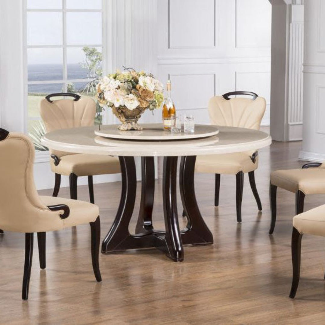 DT-H222 Faux Marble Top Round Dining Table