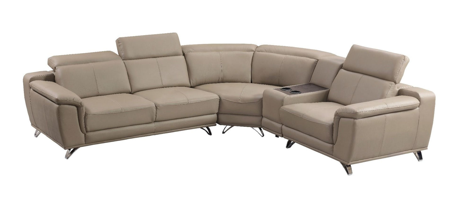 EK-L535 Genuine Leather Sectional Sofa Collection