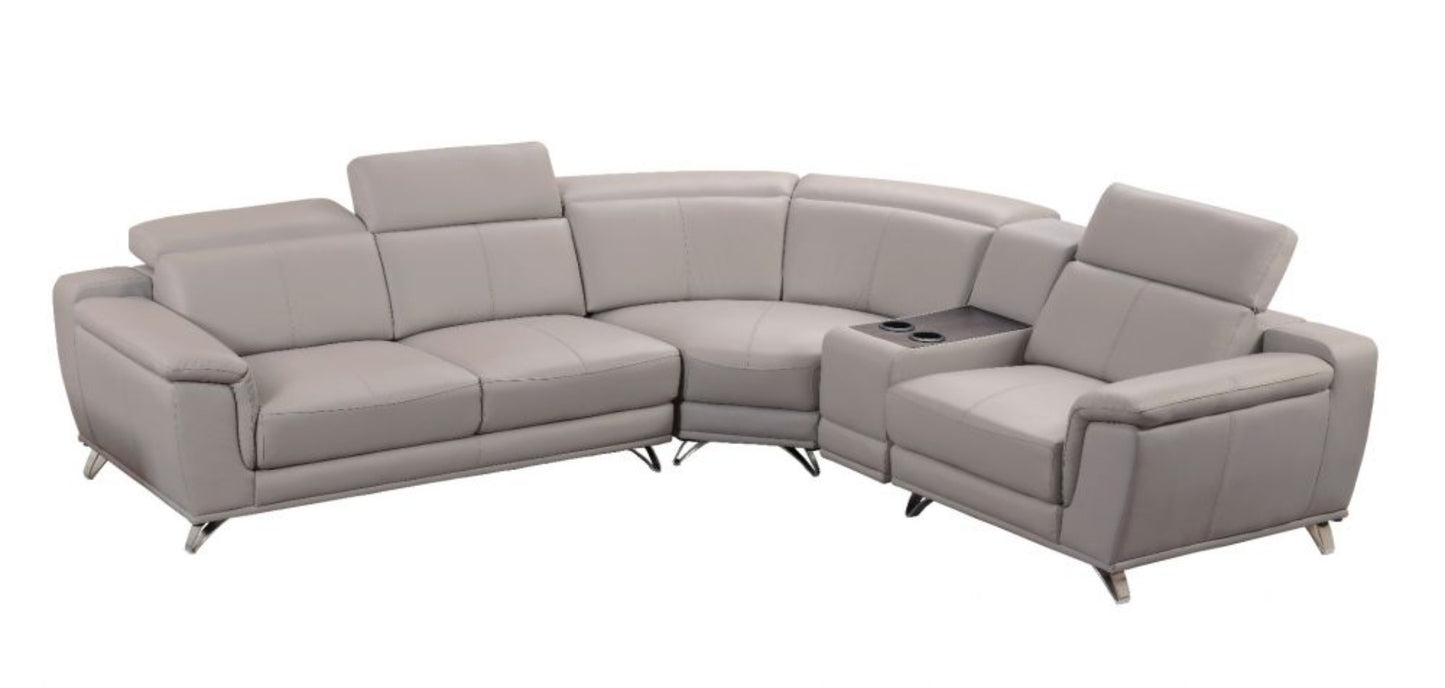 EK-L535 Genuine Leather Sectional Sofa Collection