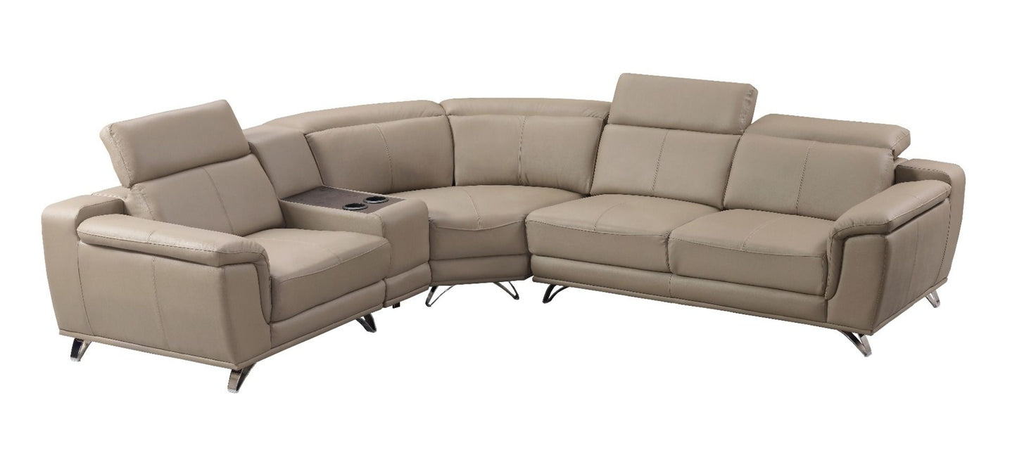 EK-L535 Genuine Leather Sectional Sofa Collection