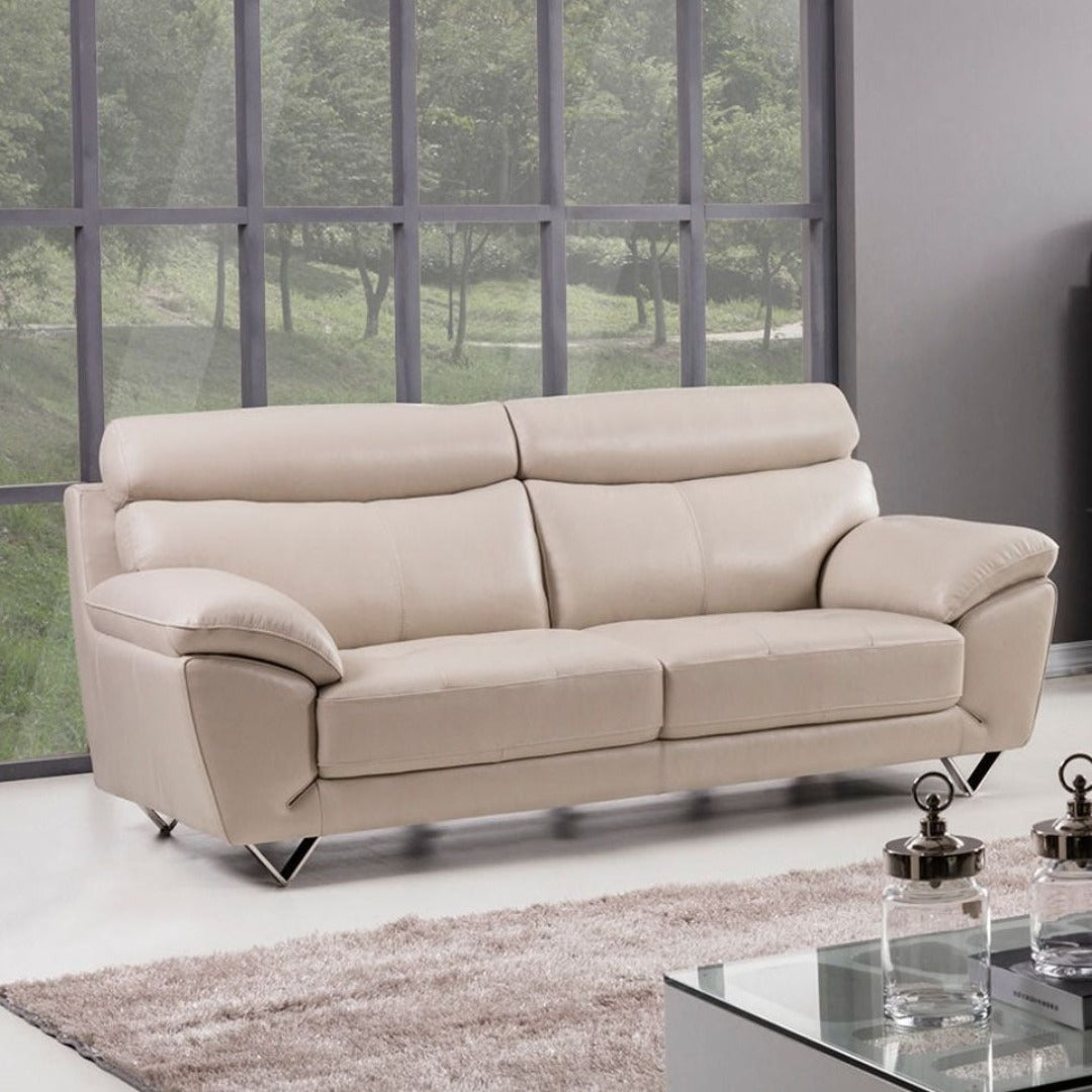 EK078 Italian Leather Sofa Set